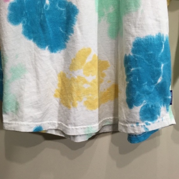 Disney Spirit Jersey Size Small Mickey Mouse Tie Dye White Blue Pink Longsleeve - Picture 5 of 12